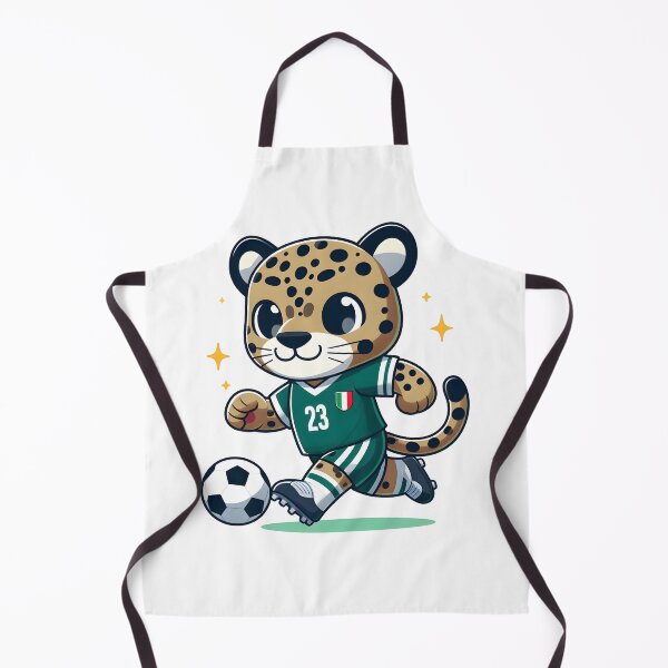 Item preview, Kawaii Jaguar With Soccer Jersey And Cleats Playing Soccer designed and sold by CanvasCutie.