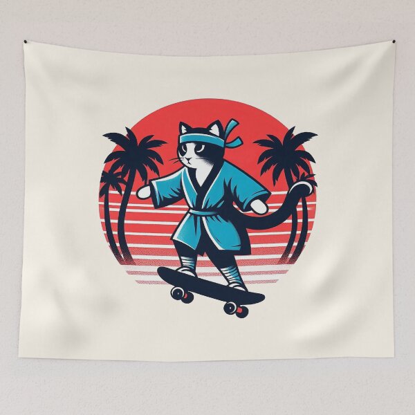 Item preview, Skateboarding Cat designed and sold by zzz888.