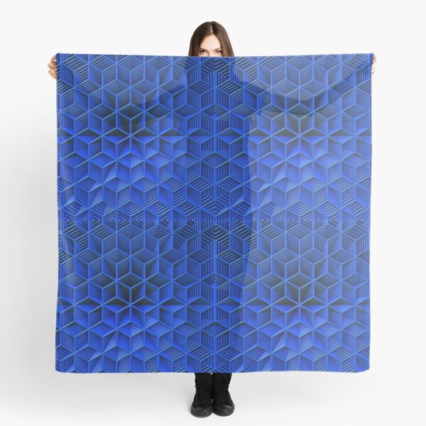 Aperçu de l'œuvre 3D Effect - Blue Wireframe créée et vendue par Lyle Hatch.