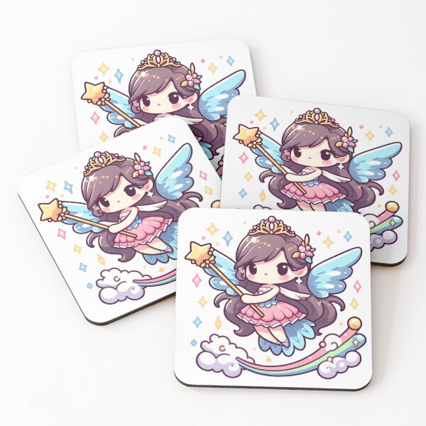 Item preview, Kawaii Magical Harpy With Wand And Tiara designed and sold by CanvasCutie.