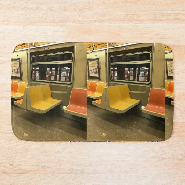 Item preview, Empty seats on a NYC subway designed and sold by OutOfTordinary.