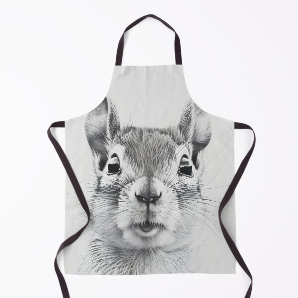 Item preview, Black and white Squirrel pencil drawing designed and sold by Pencil-Art.