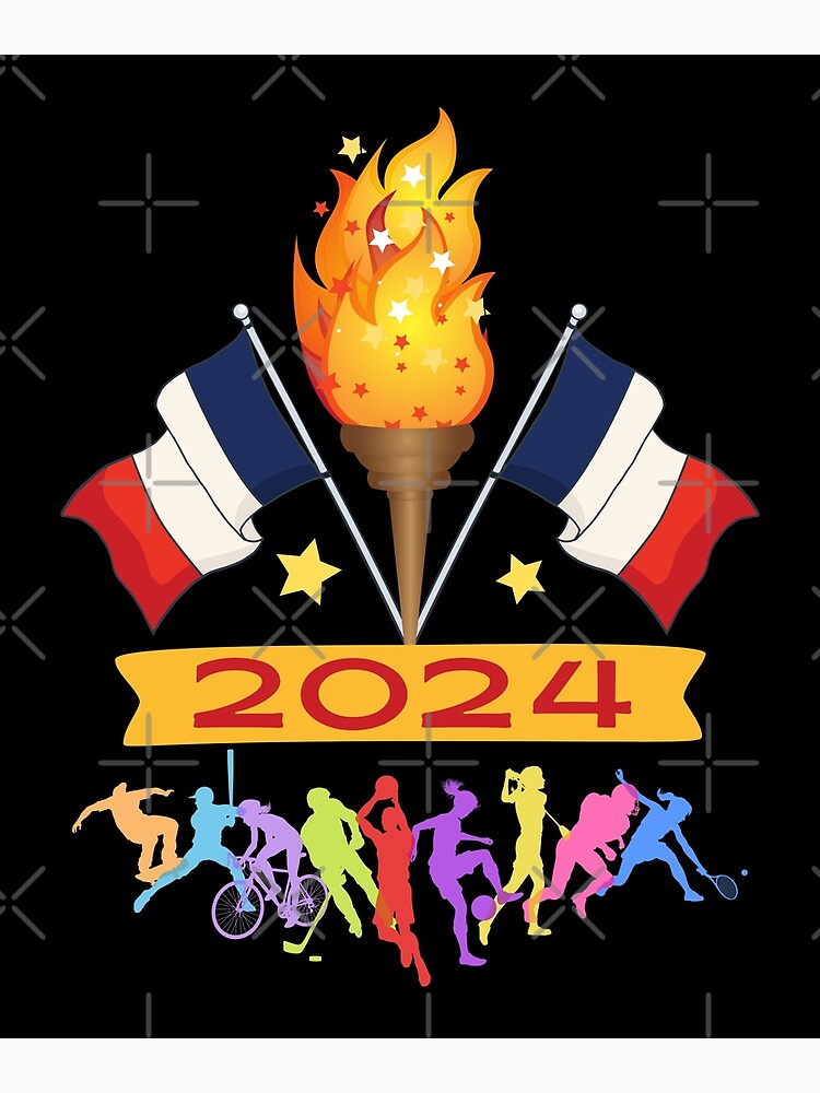 Jo 2024 La Flamme Olympique Est Désormais En France Affiche Vendu Par Hangerfleur Sku 8171