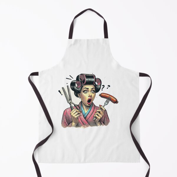 Item preview, Hairdresser Lady, sausage on a Fork. Get Forked designed and sold by Get-Forked.