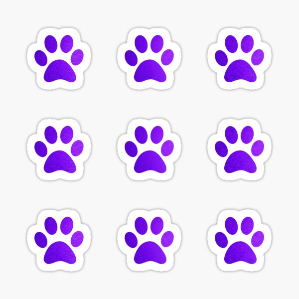 Item preview, Pack Cute Purple Paw Dog, Cat designed and sold by Pati-Design.