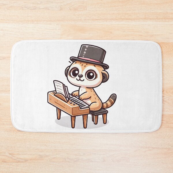 Item preview, Kawaii Meerkat With A Top Hat designed and sold by CanvasCutie.
