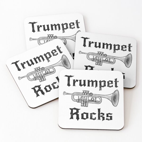Item preview, Trumpet Rocks, Trompetista Gótico Heavy Rock Músico de Metal designed and sold by doodlerob.