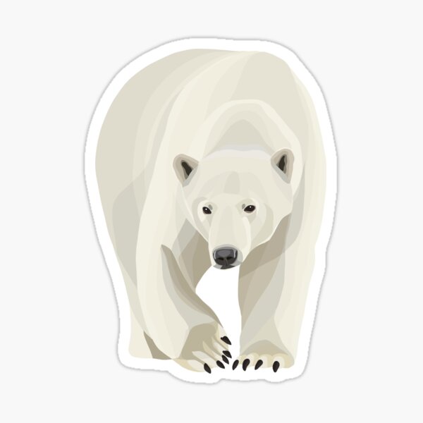 Polar Animal Stickers, Polar Bear Stationery, Polar Bears Stickers