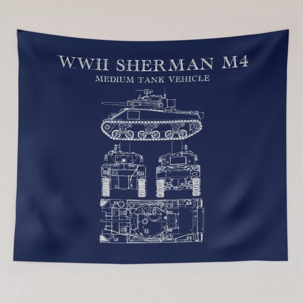 Item preview, Blueprints American Tank World War 2 designed and sold by Blok45.