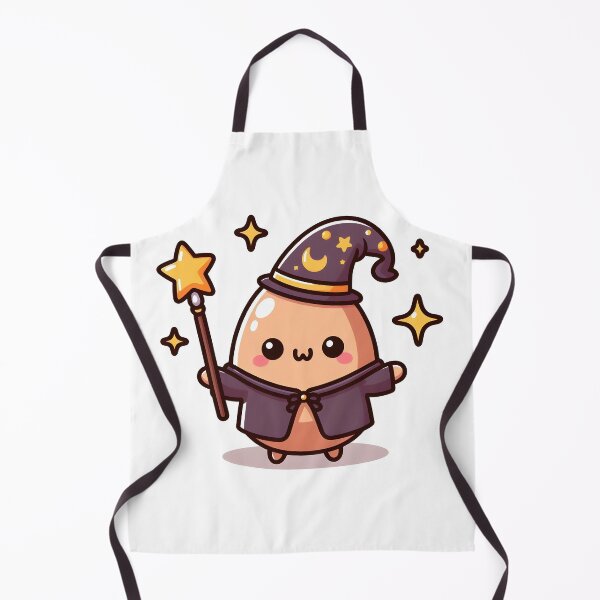 Item preview, Kawaii Egg Holding A Magic Wand Wearing A Wizard Robe designed and sold by CanvasCutie.