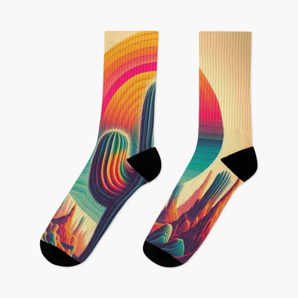 Item preview, colorful cactus desert truppy psychedelic art designed and sold by scabsecrete.