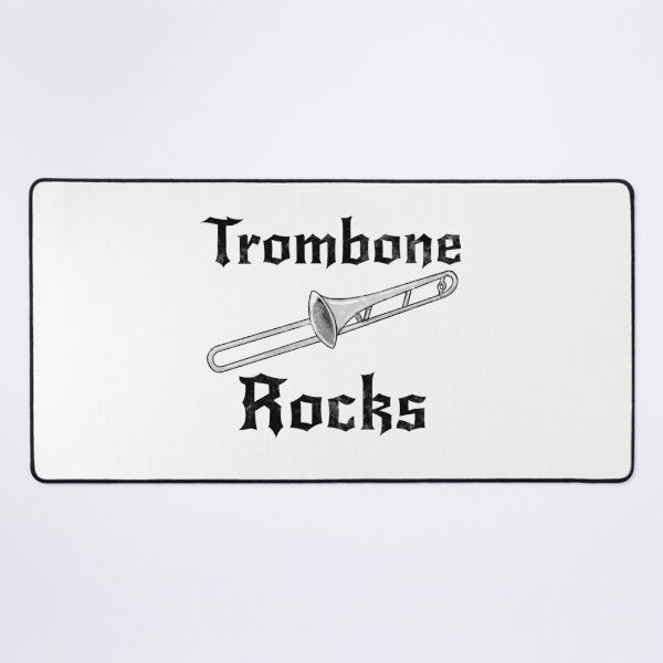 Item preview, Trombone Rocks, Trombonist Goth Heavy Rock Brass Musician designed and sold by doodlerob.