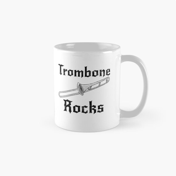 Item preview, Trombone Rocks, trombonista gótico, heavy rock, músico de metales designed and sold by doodlerob.