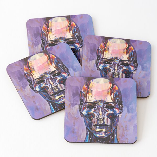 Item preview, Neo-Human Dawn: Modern Portrait of a Cybernetic Being at the Brink of New Age designed and sold by REALKIRAN.