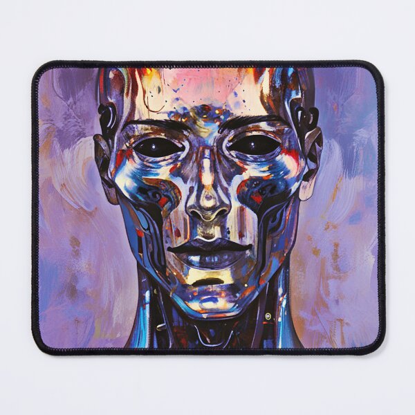 Item preview, Neo-Human Dawn: Modern Portrait of a Cybernetic Being at the Brink of New Age designed and sold by REALKIRAN.