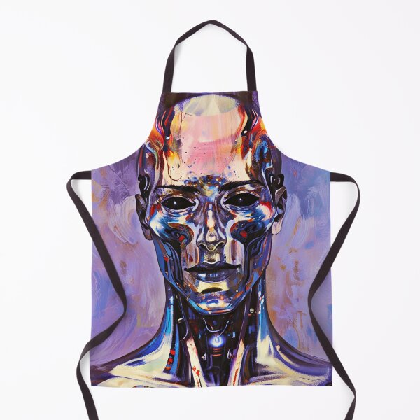 Item preview, Neo-Human Dawn: Modern Portrait of a Cybernetic Being at the Brink of New Age designed and sold by REALKIRAN.