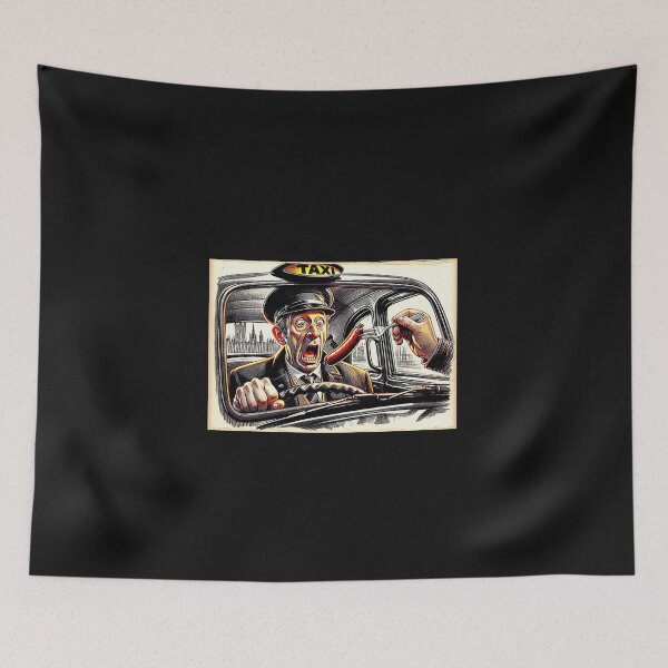 Item preview, London Black Taxi, sausage on a Fork. Get Forked designed and sold by Get-Forked.