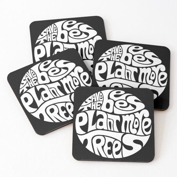 Item preview, Save The Bees, Plant More Trees - WHITE designed and sold by DarkSunglasses.