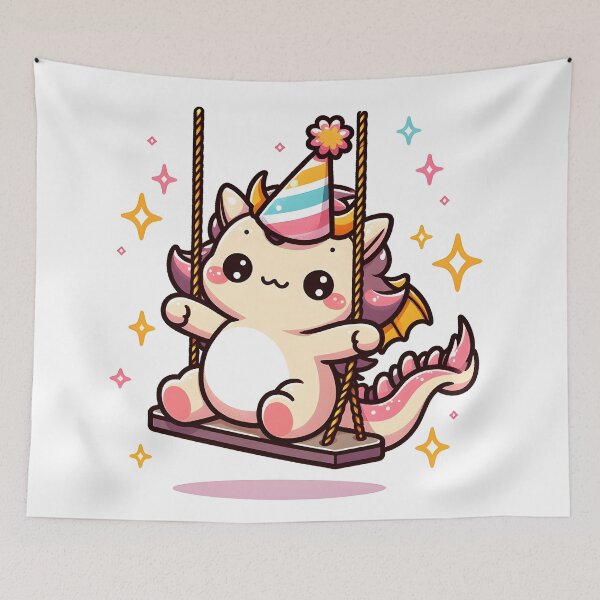 Item preview, Kawaii Precious Cerberus With Party Hat designed and sold by CanvasCutie.