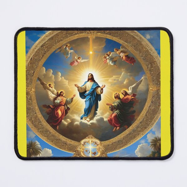 Item preview, Jesus in heaven with his angels designed and sold by ideas favoritas.