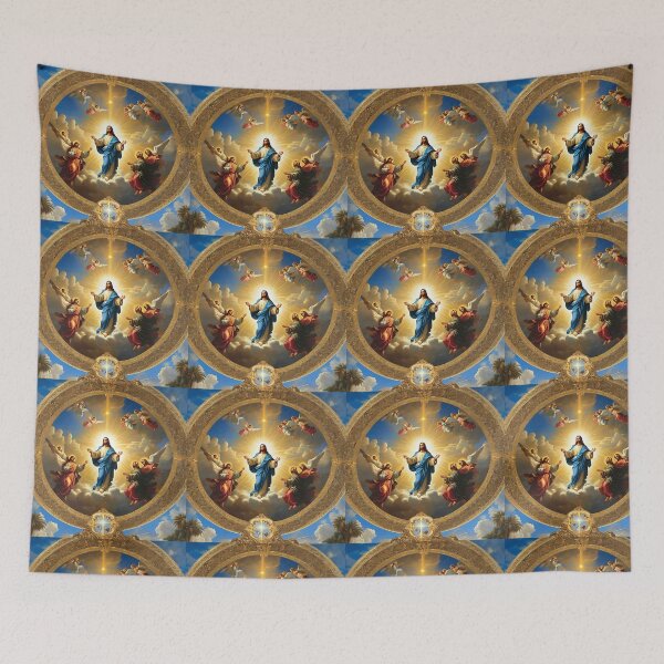 Item preview, Jesus in heaven with his angels designed and sold by ideas favoritas.