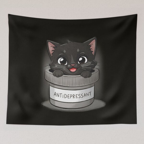 Item preview, Kitty Antidepressant Medicine of Love  designed and sold by SoulPaws.