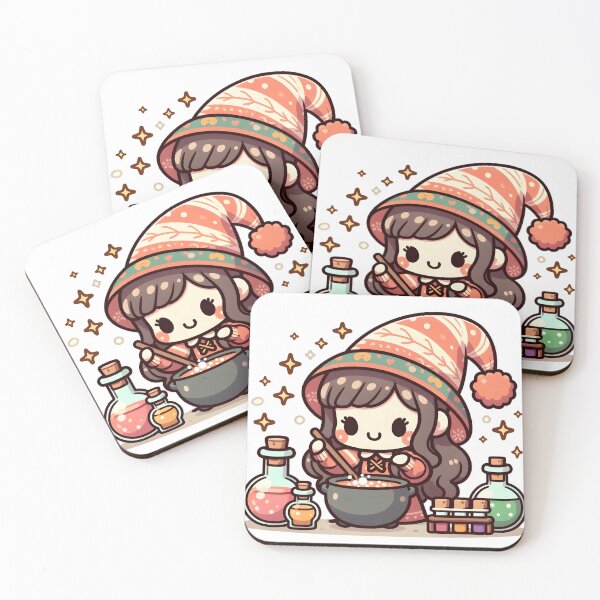 Item preview, Kawaii Merry Witch With Pom-Pom Beanie designed and sold by CanvasCutie.