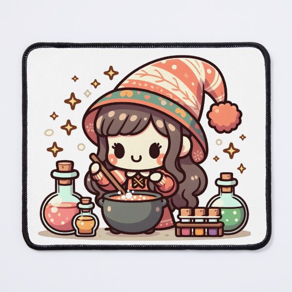 Item preview, Kawaii Merry Witch With Pom-Pom Beanie designed and sold by CanvasCutie.