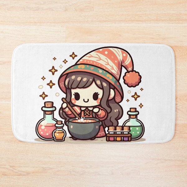 Item preview, Kawaii Merry Witch With Pom-Pom Beanie designed and sold by CanvasCutie.