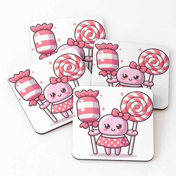 Item preview, Kawaii Candy Holding Hands With A Lollipop designed and sold by CanvasCutie.