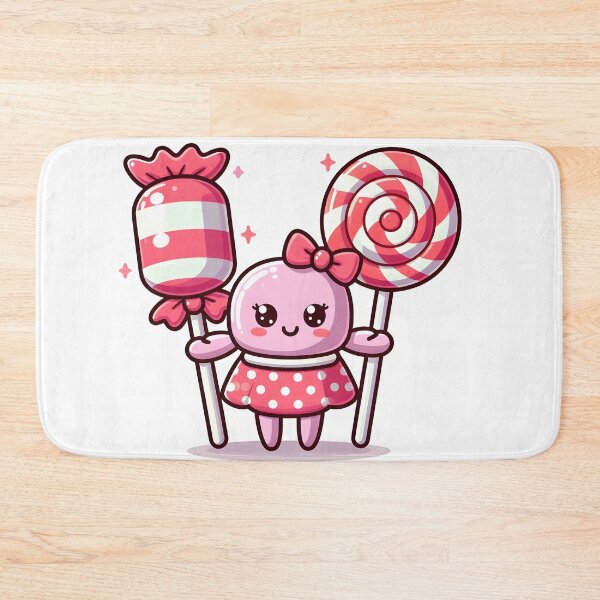 Item preview, Kawaii Candy Holding Hands With A Lollipop designed and sold by CanvasCutie.