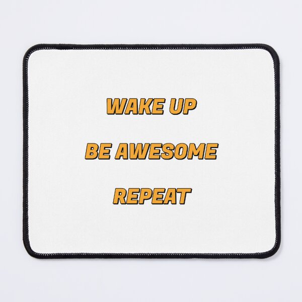 Item preview, Wake up Be Awesome Repeat - positive affirmations sticker set designed and sold by Inspirationmotivation.
