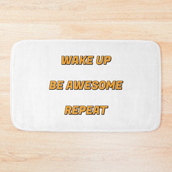 Item preview, Wake up Be Awesome Repeat - positive affirmations sticker set designed and sold by Inspirationmotivation.