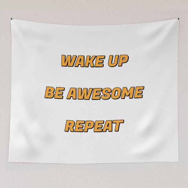 Item preview, Wake up Be Awesome Repeat - positive affirmations sticker set designed and sold by Inspirationmotivation.