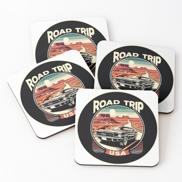 Item preview, Vintage Road Trip USA - Retro travel poster in minimal design designed and sold by pod24.