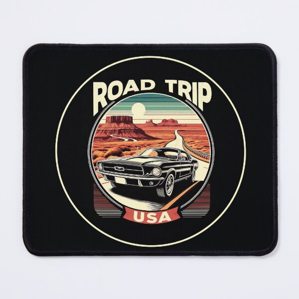 Item preview, Vintage Road Trip USA - Retro travel poster in minimal design designed and sold by pod24.