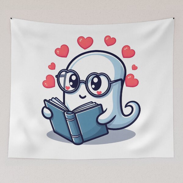 Item preview, Kawaii Vivacious Wraith: Glasses With Hearts designed and sold by CanvasCutie.