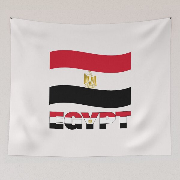 Item preview, EGYPTIAN Flag Map designed and sold by AnimalsDH305.