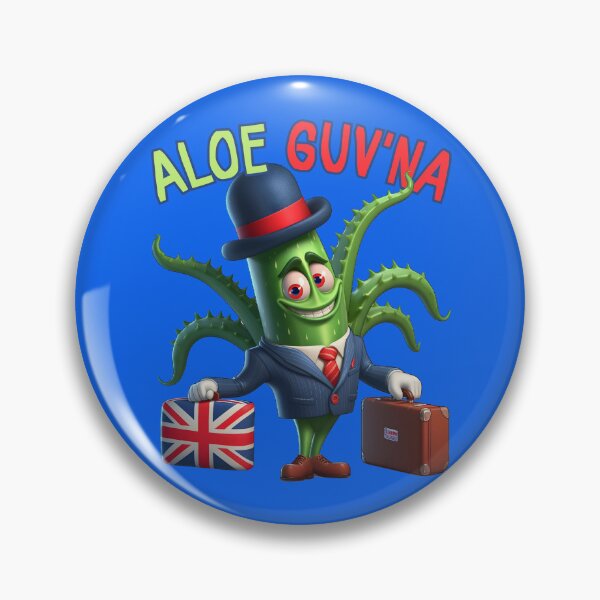 Item preview, Aloe Guv'na British Aloe Plant Funny Cartoon designed and sold by André Botes.