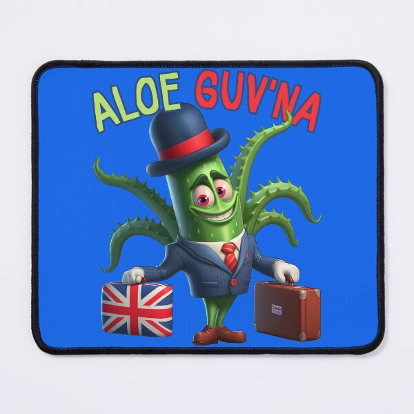 Item preview, Aloe Guv'na British Aloe Plant Funny Cartoon designed and sold by André Botes.
