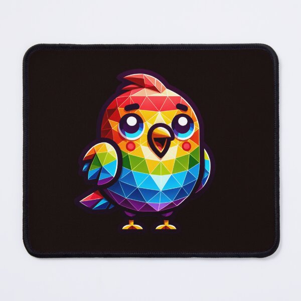 Item preview, geometric rainbow bird designed and sold by seahorse crossing.