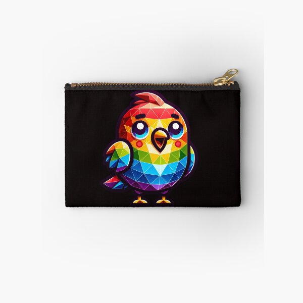 Item preview, geometric rainbow bird designed and sold by seahorse crossing.