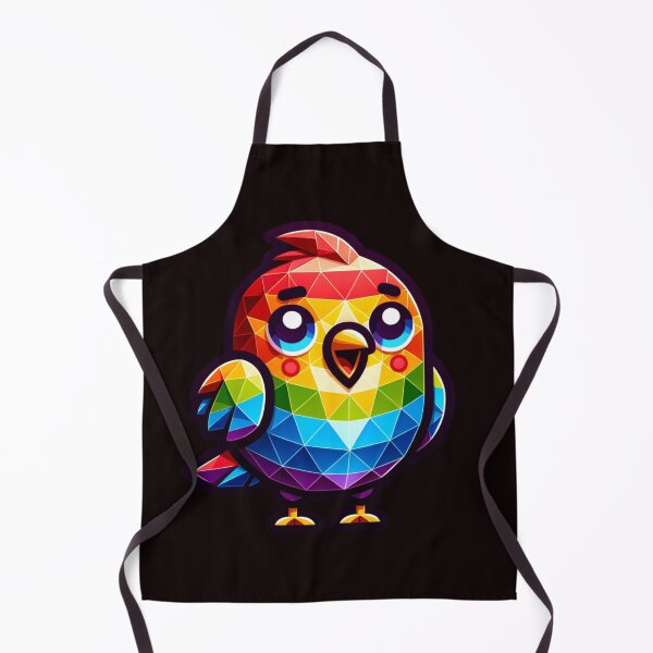 Item preview, geometric rainbow bird designed and sold by seahorse crossing.
