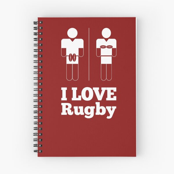 Item preview, Man and woman I love rugby original gift designed and sold by cinemadnesshirt.
