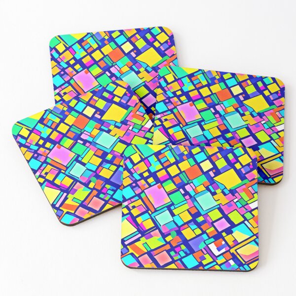 Item preview, Vibrant Abstract Cartoons designed and sold by Health And Fitness Posts e-Store.