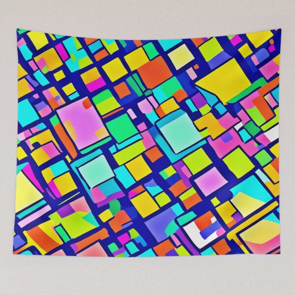 Item preview, Vibrant Abstract Cartoons designed and sold by Health And Fitness Posts e-Store.