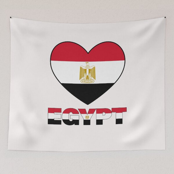 Item preview, EGYPTIAN Flag Map designed and sold by AnimalsDH305.