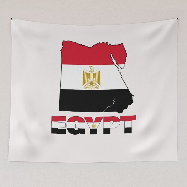 Item preview, EGYPTIAN Flag Map designed and sold by AnimalsDH305.
