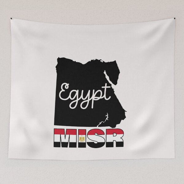 Item preview, EGYPTIAN Flag Map designed and sold by AnimalsDH305.
