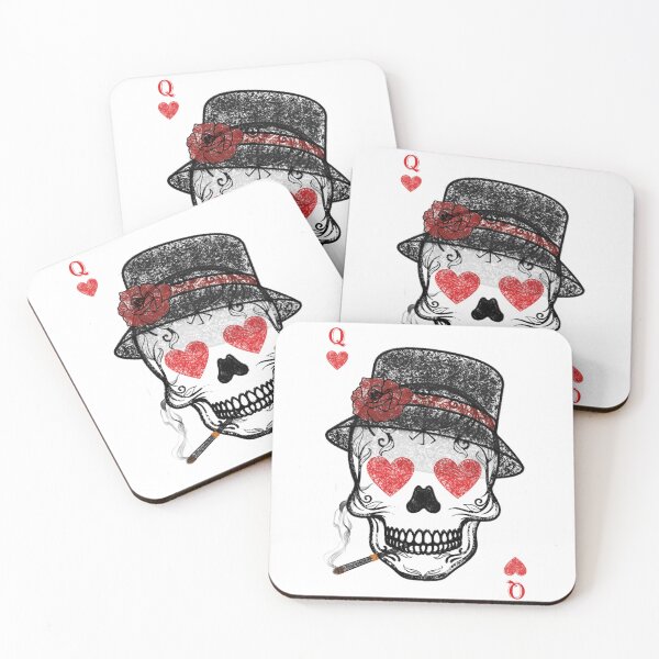 Item preview, card of hearts with skull designed and sold by KalpeaTytto.